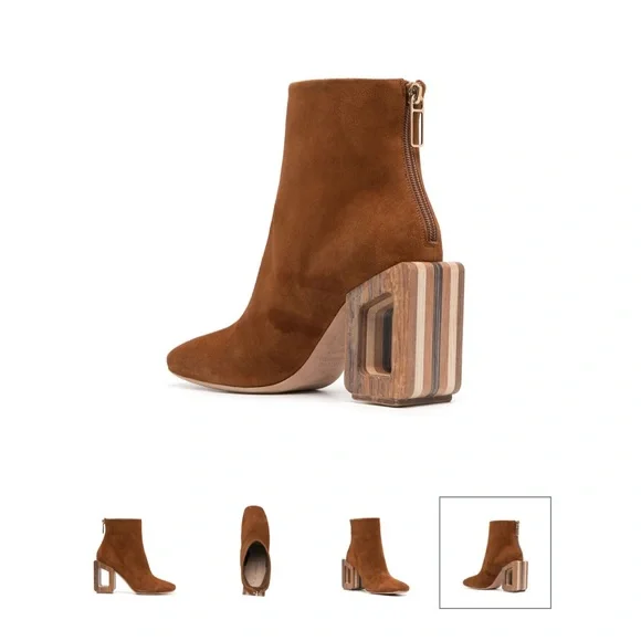 Nicholas Kirkwood Joaquin 85MM Suede Hollow Heel Boots 39.5 Brand New! - Picture 2 of 8